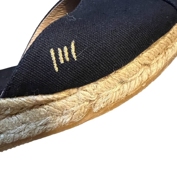 VISCATA Gava Canvas Wedge Handmade 2 ½” Heel Women's Sandals, Size 39/8 - Picture 10 of 14